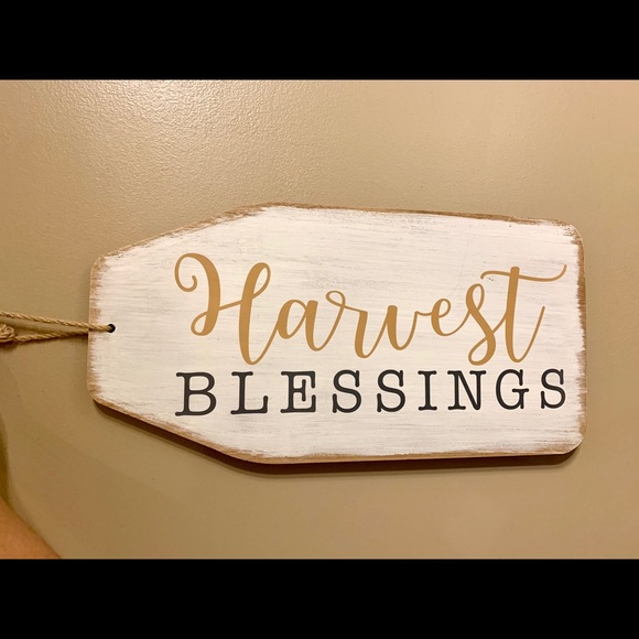 Harvest Blessings Tag Wall Decor - Picture 2 of 2